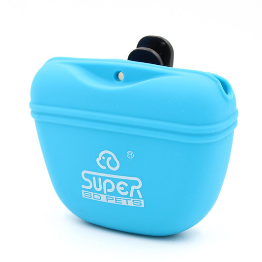 Great Silicone Dog Training Bag Outdoor Dog Food Bag !
