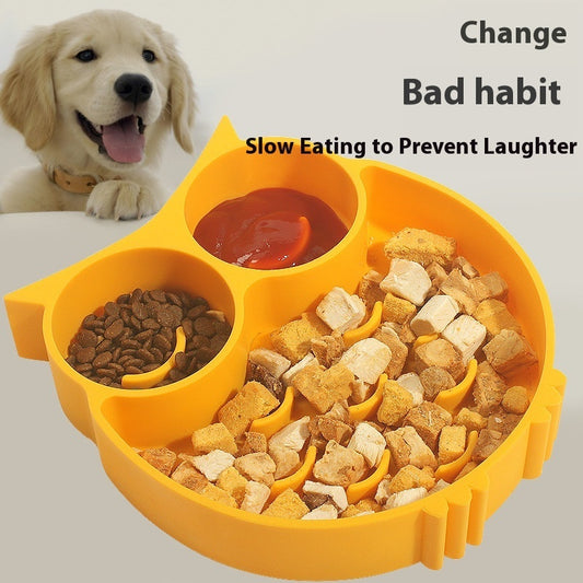 Silicone Dog Slow Food Bowl